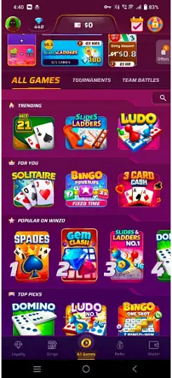 how to play 3 card cash on winzo