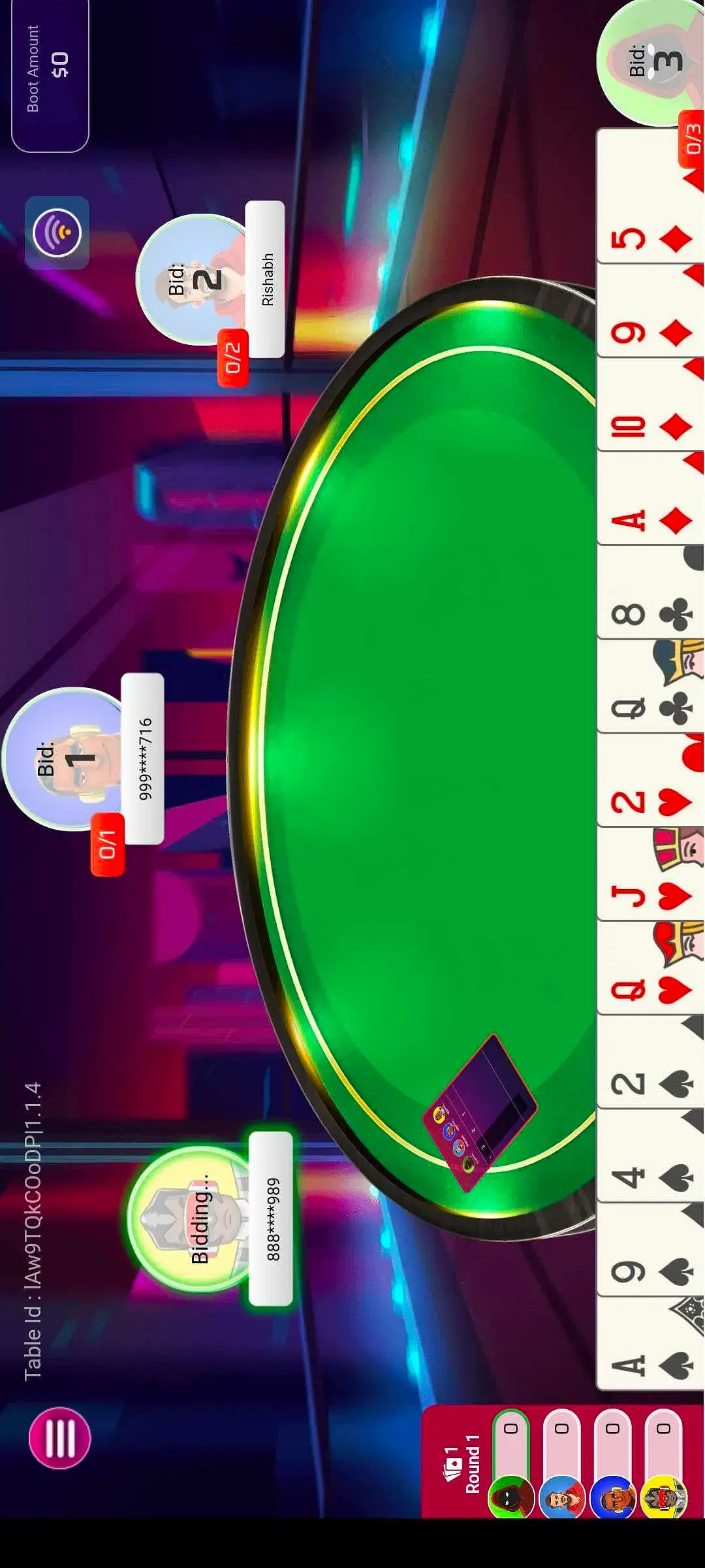 winzo spades game play